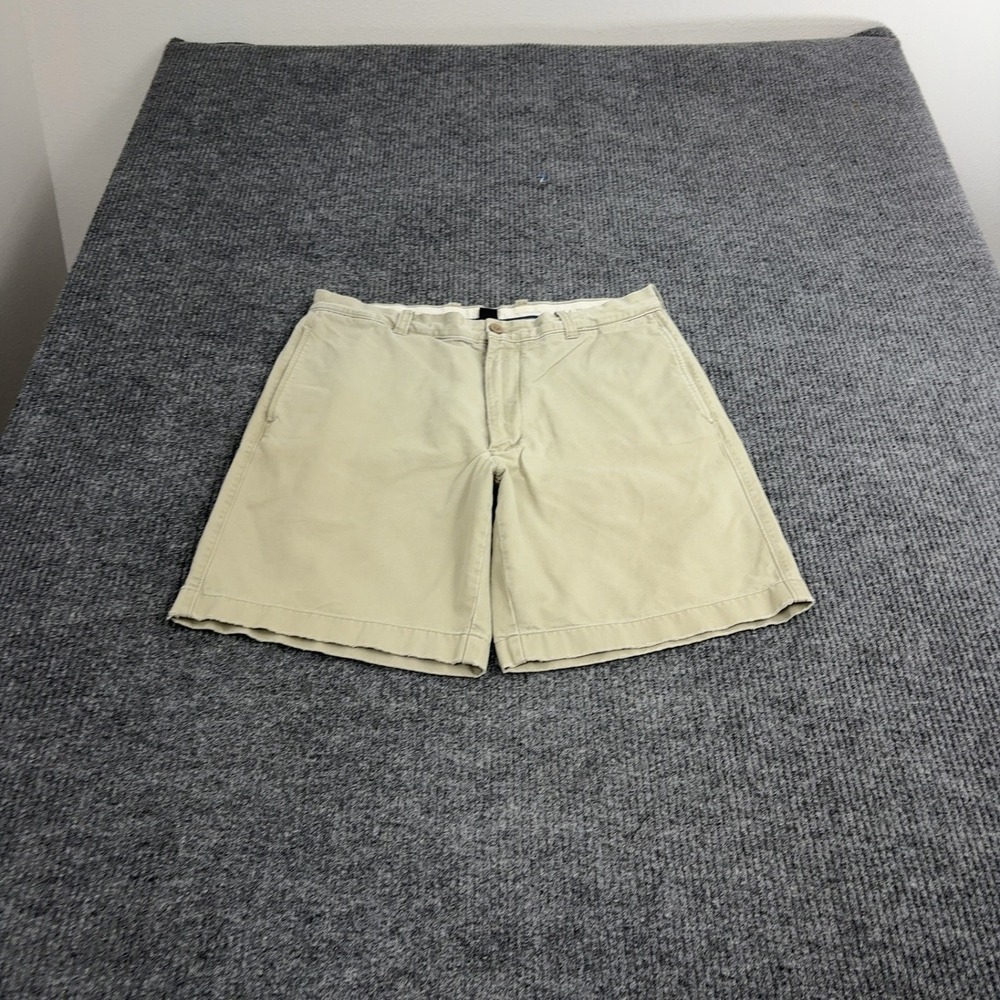 J.Crew Chino Shorts Mens 36 Khaki Cotton‎ Broken In Regular Fit Casual Preppy